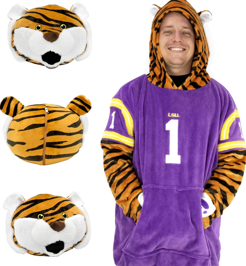 LSU Wearable Blanket Hoodie - Gallery 8