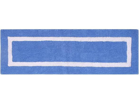 Better Trends 100% Cotton Hotel Collection Bath Mats, B&W