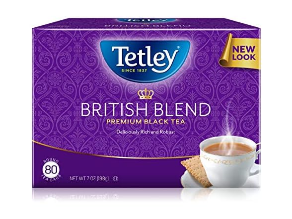 80CT Tetley British Blend Premium Black Tea, Regular