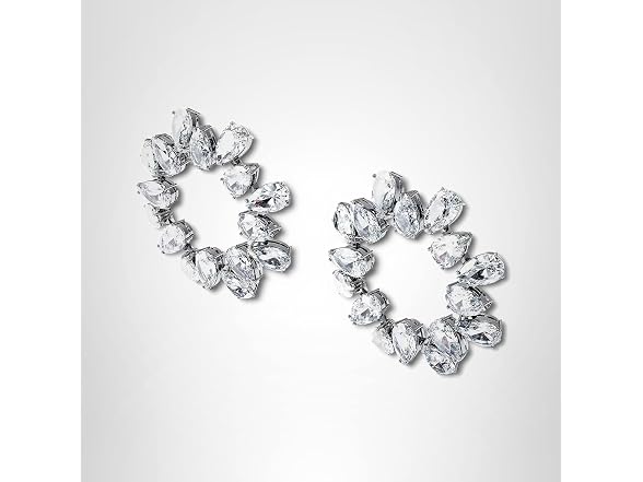 Swarovski Matrix Circle Earrings