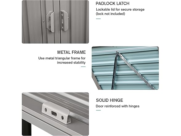 IMagacFun Outdoor Trash Can Storage