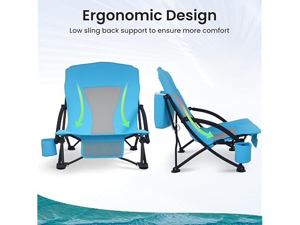 Suptinwear Low Back Beach Chair