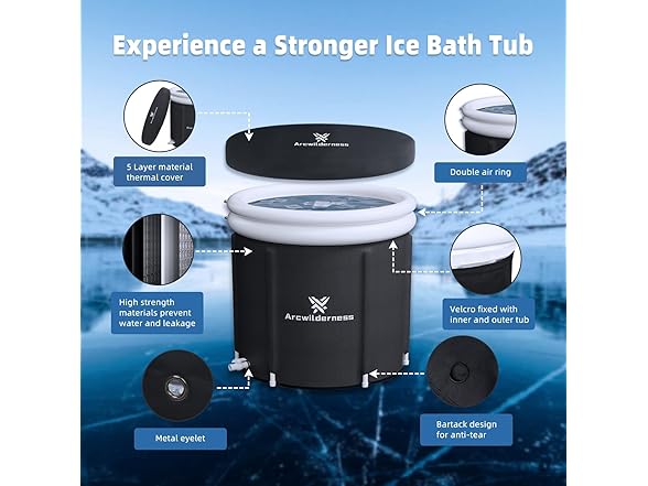 Arcwilderness Foil Ice Bath Tub XL