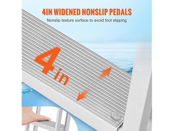 VEVOR Dock Ladder, Retractable 4 Steps