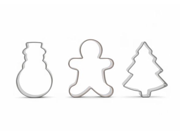 Art+Cook MDS01970 3PC Cookie Cutter Set Orange