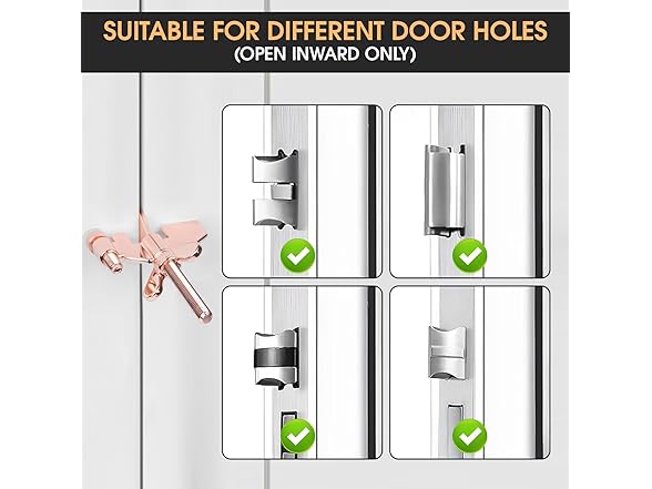 Fosdonge Heavy-Duty Portable Door Lock