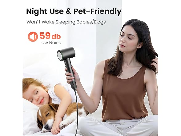 Hair Dryer, 160,000 RPM High-Speed Ionic