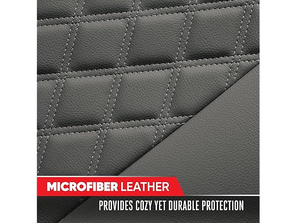 Rear Seat Cushion Gray Diamond Stitch