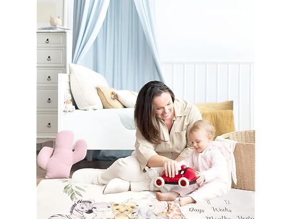 Safari Baby Milestone Blanket