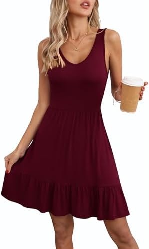 Women's Sleeveless Casual Sundress    