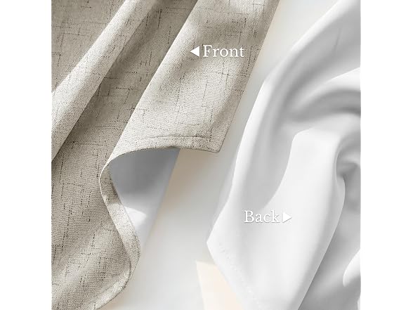 NICETOWN Beige Blackout Curtains 52"W x 84" L