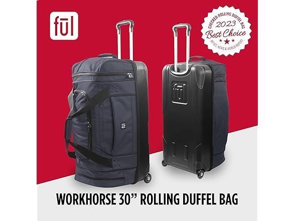 FUL Workhorse 30 Inch Rolling Duffel Bag