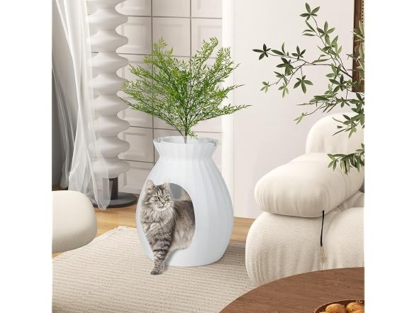 Tangkula Plant Litter Box, Hidden Cat Litter