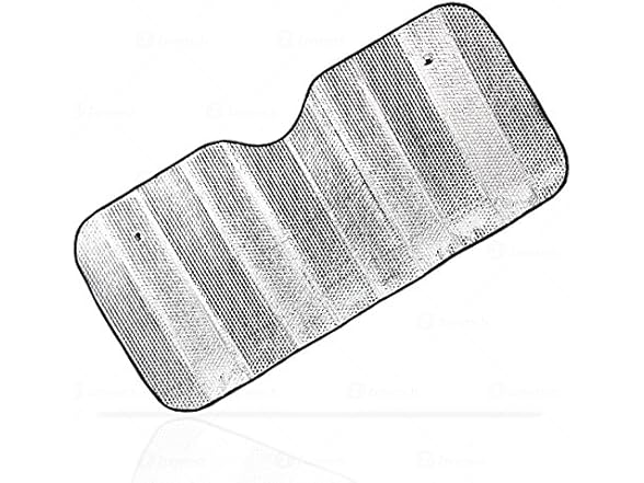 Zone Tech SS0006 Silver Car Foldable Sun Shade Silver
