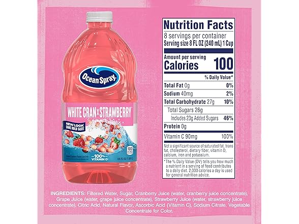 Ocean Spray® White Cran-Strawberry Juice