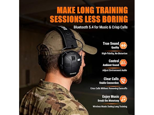 Green Bluetooth Shooting Earmuffs