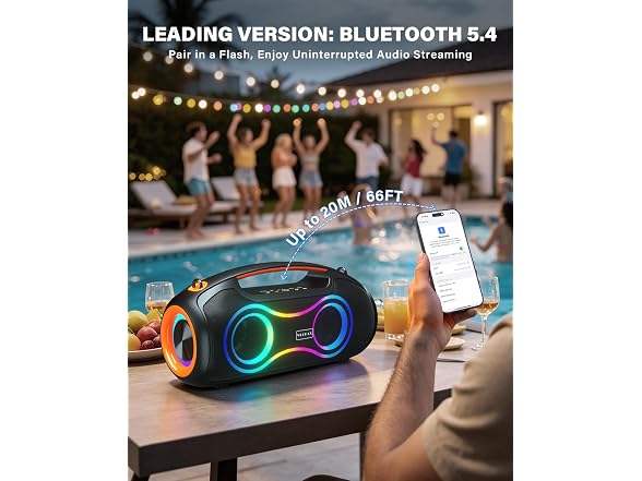 VUOPAX 180W Portable Bluetooth Speaker