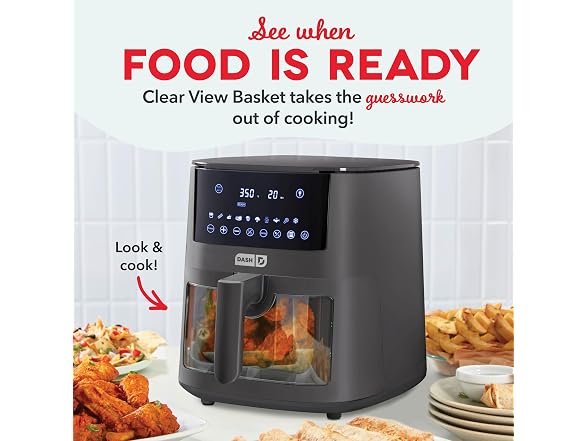 Dash Clear View Digital Air Fryer 7 Quarts 