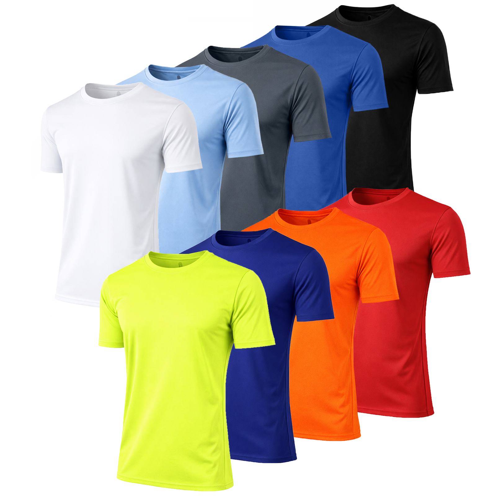 6Pk Mens S/S Performance Active Tee - Gallery 6