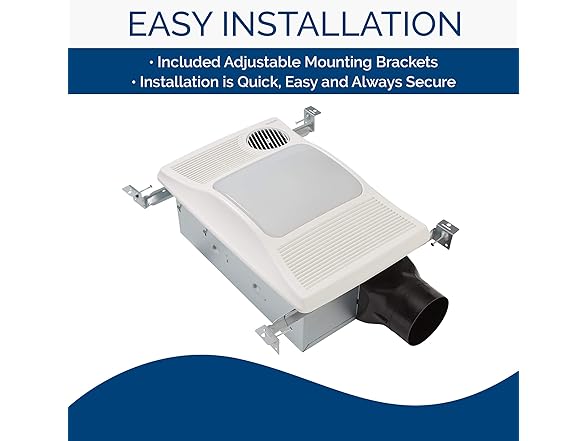 Broan 100HL Bathroom Fan, 100 CFM for 4" Ducts w/100W Max In (Open Box)