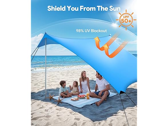 Beach Tent Sun Shelter | 10x10 FT