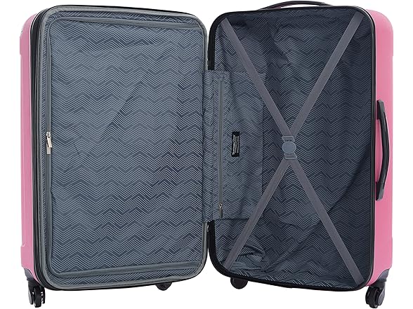 Travelers Club 4pc Luggage Pink