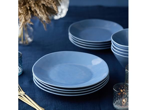 Cloudy Sky Stoneware Dinner Plates 11"