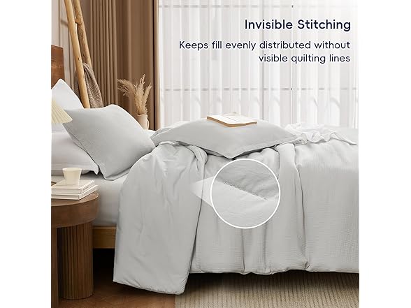 Light Grey King Cotton Comforter Set