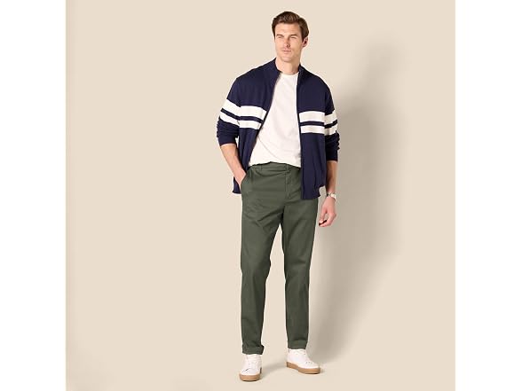 Amazon Essentials Men Slim-fit Flat-front Pant