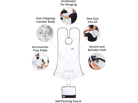 BEARD KING Beard Bib Apron As Seen on Shark Tank