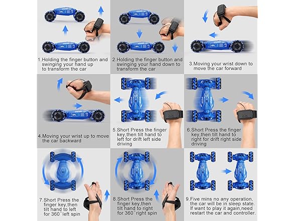 Hand Gesture RC Stunt Car
