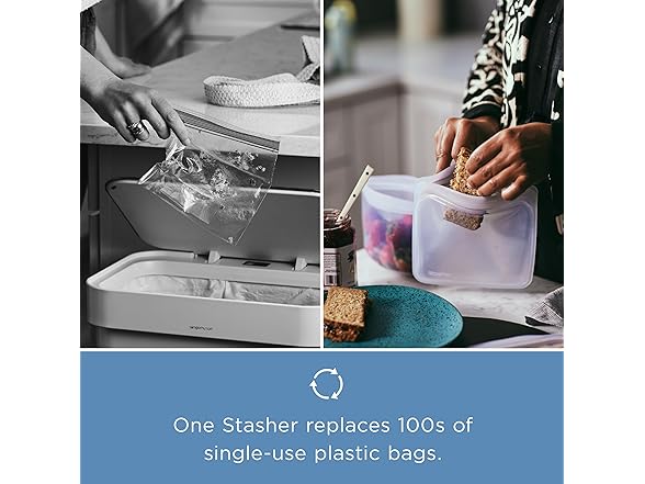 Stasher Premium Silicone Reusable Food Storage