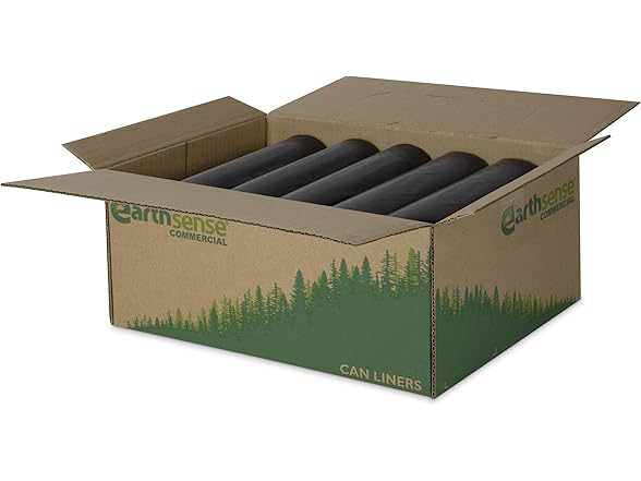 Can Liners 56 Gallon Black 100ct