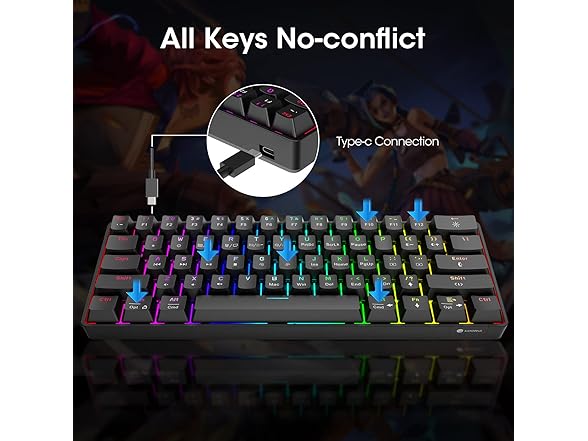 KOORUI Ultra-Compact Mechanical Keyboard
