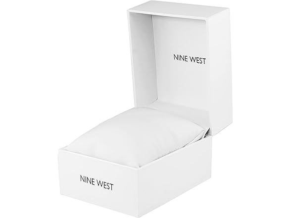 Nine West Women Crystal Accented Strap Watch