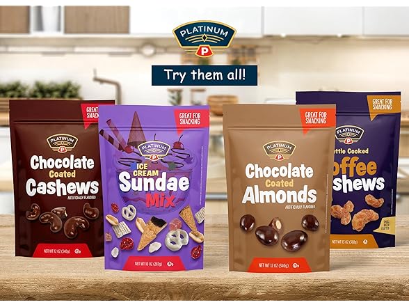 Platinum - Chocolate Coated Cashews, 12-oz.