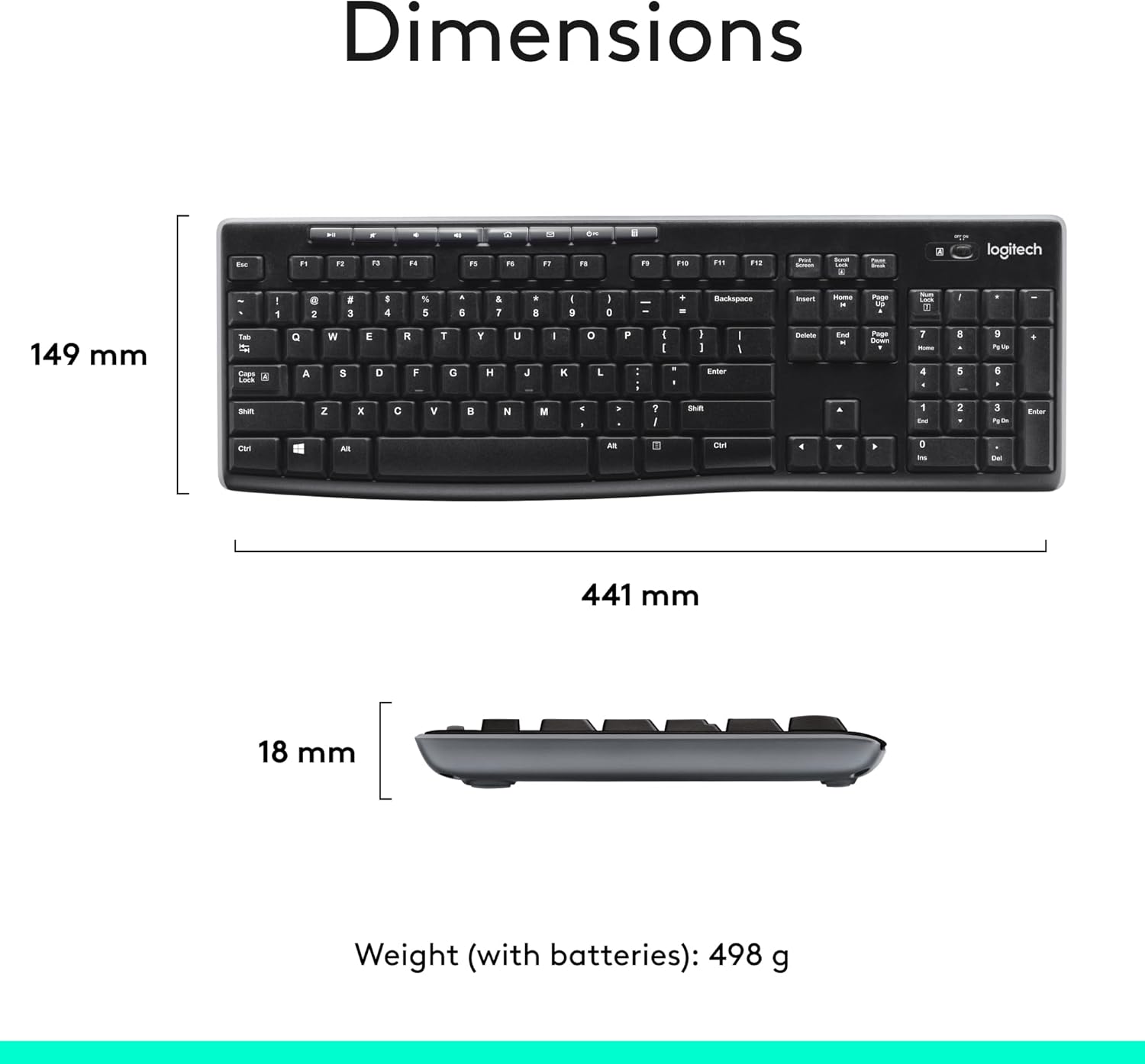 Logitech MK270 Wireless Keyboard And Mouse Combo - Gallery 9