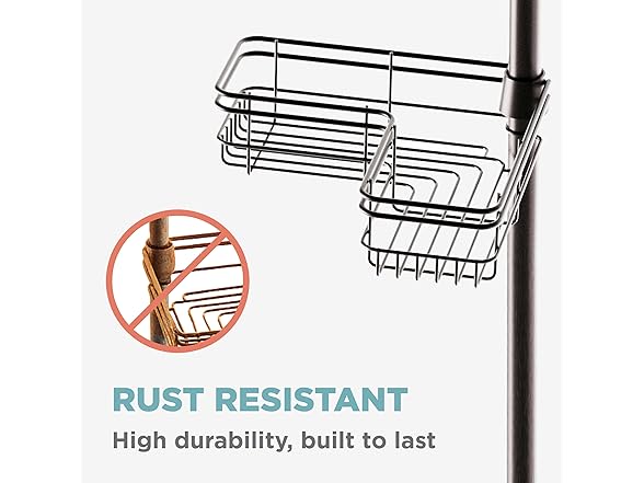 Zenna Home Tension Shower Caddy Bronze