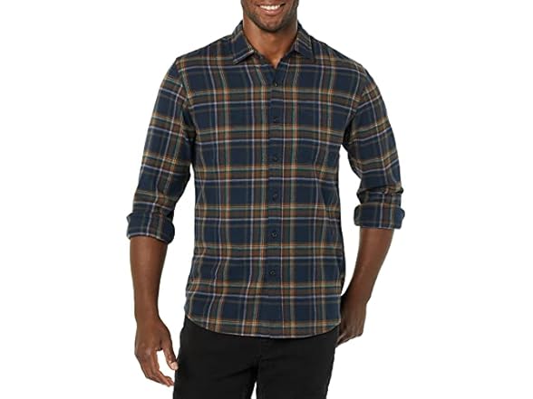 Brown Dark Navy Plaid