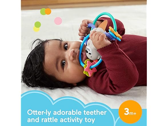 Fisher-Price Newborn Toy Twist & Teethe Otter