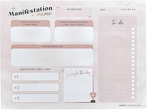 Lovet Planners Daily Memo Pad