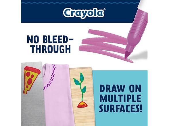 Crayola Fine Point Markers (12ct) No Bleed