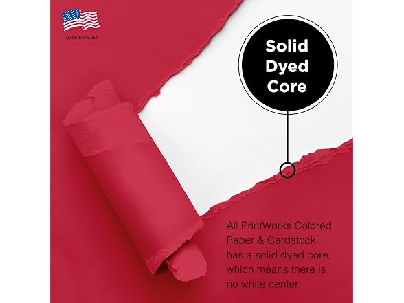 PrintWorks PrintWorks Bright Red Colored Cardstock