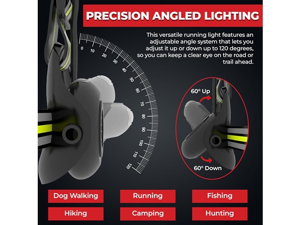 LUMEFIT Running Light with Yellow Reflective Vest