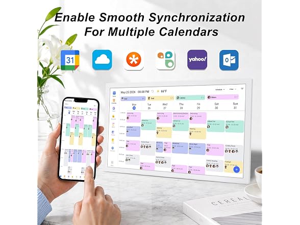FULLJA 27" Smart Digital Calendar