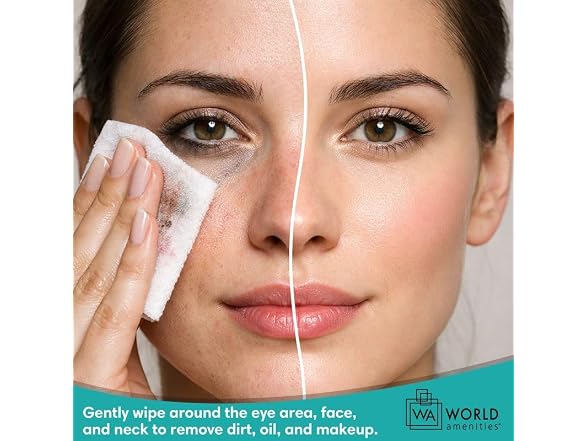 World Amenities Individual Makeup Remover Wipes