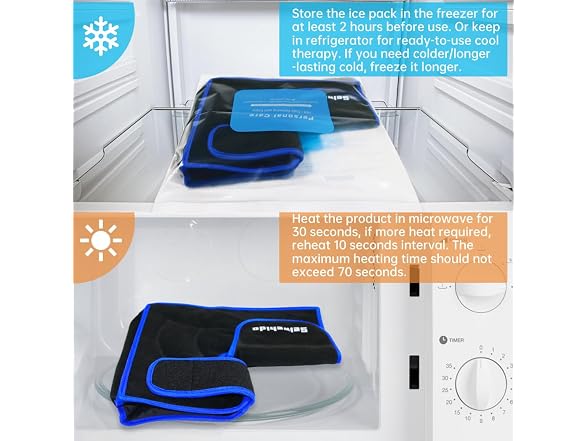 SEIWEHIDO Ankle Ice Pack Wrap