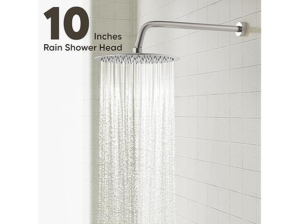 Gabrylly Shower System w/ Tub Spout, Brushed Nickel