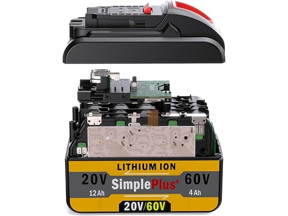 Simple Plus 15Ah Replacement Battery Dewalt 20V/60V
