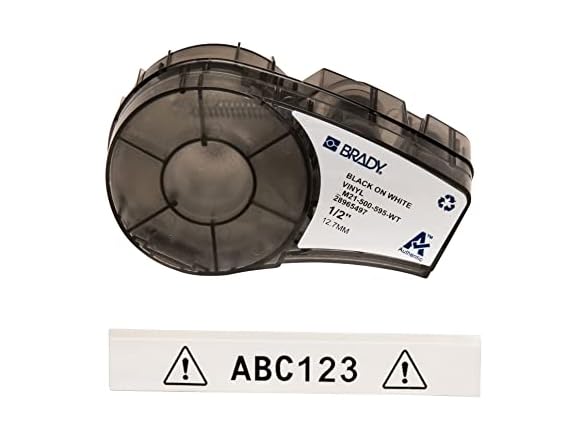 Brady Authentic (M21-500-595-WT) All-Weather Vinyl Label